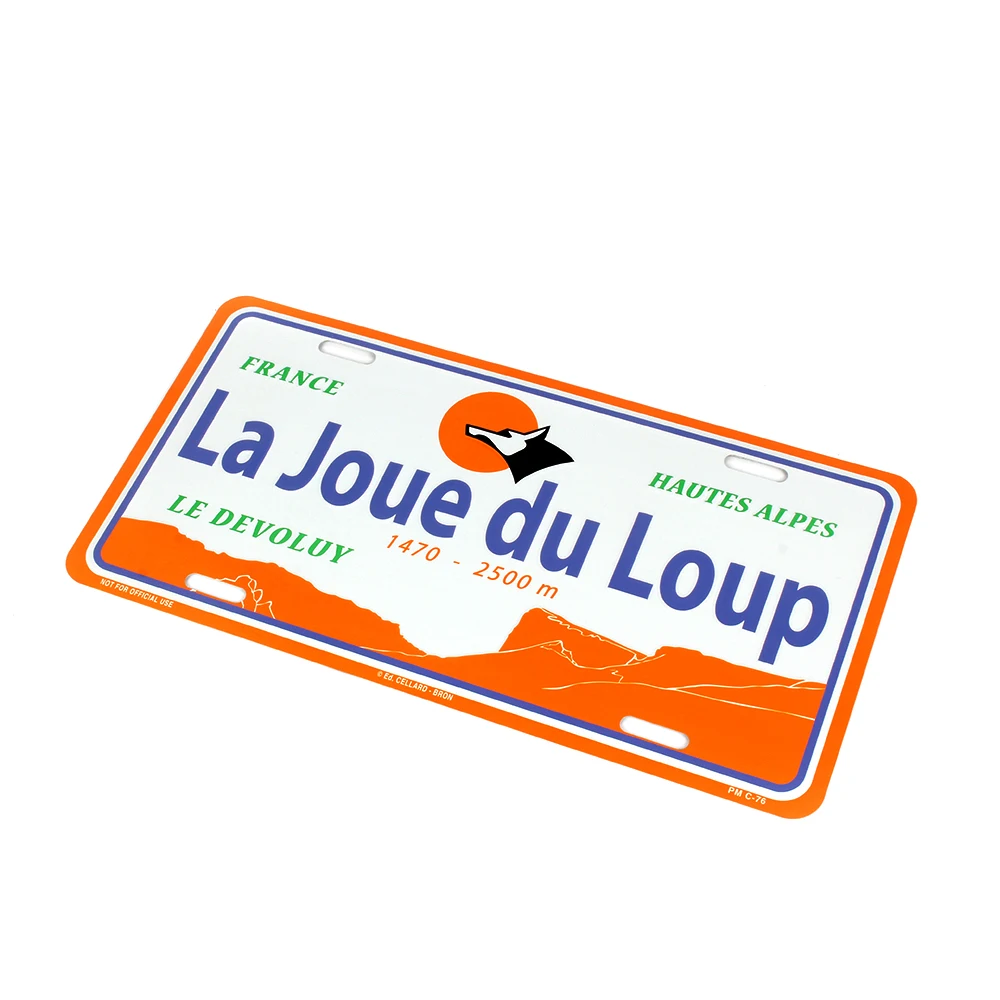 Custom Design Embossed Metal Aluminum Plastic Car License Plate Car Number Plate Car License Plate wholesale