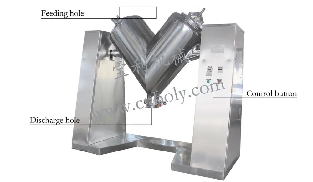 Most popular V type tea powder blending machine for sale