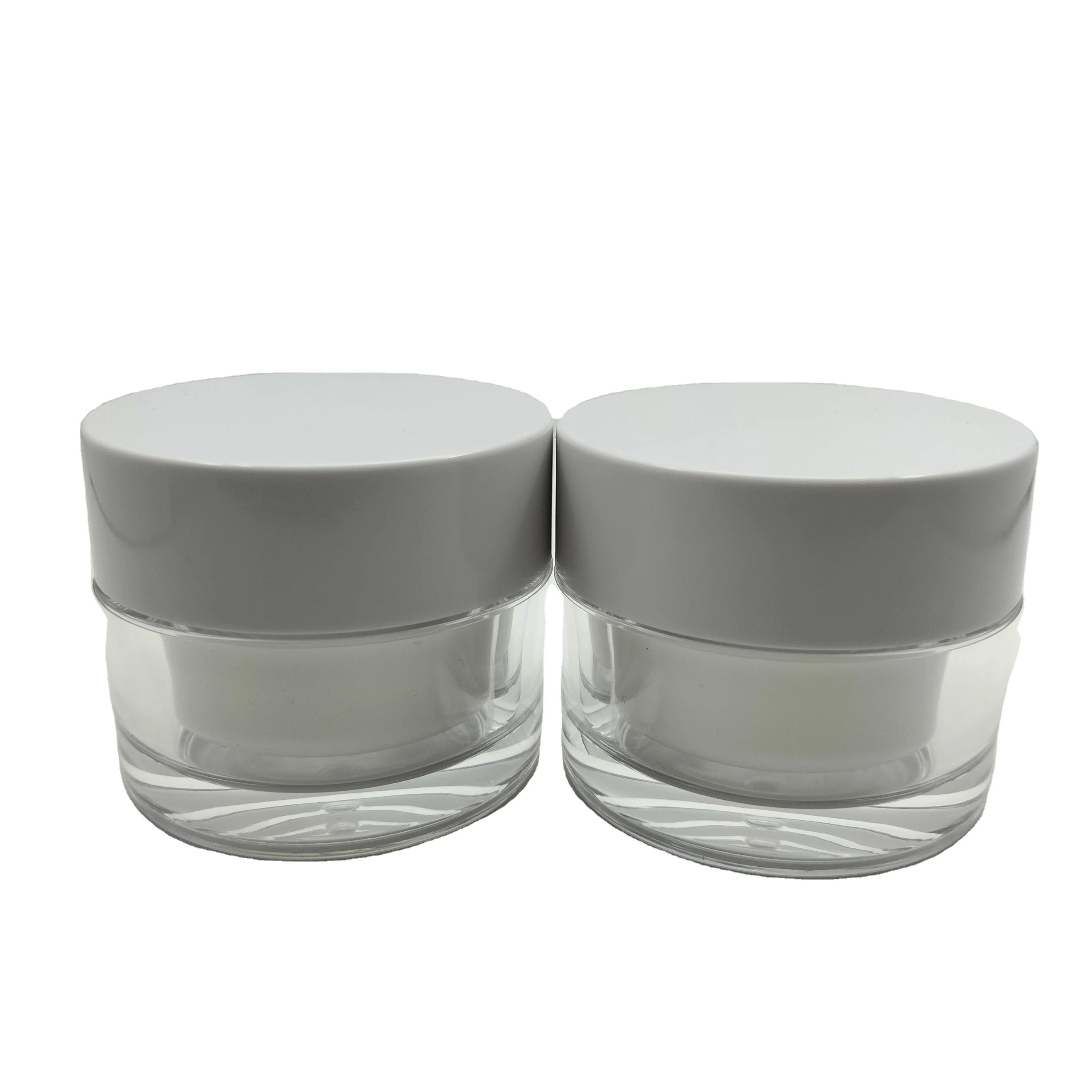 Hot sale round acrylic jar cream bottle empty acrylic cosmetic plastic jar