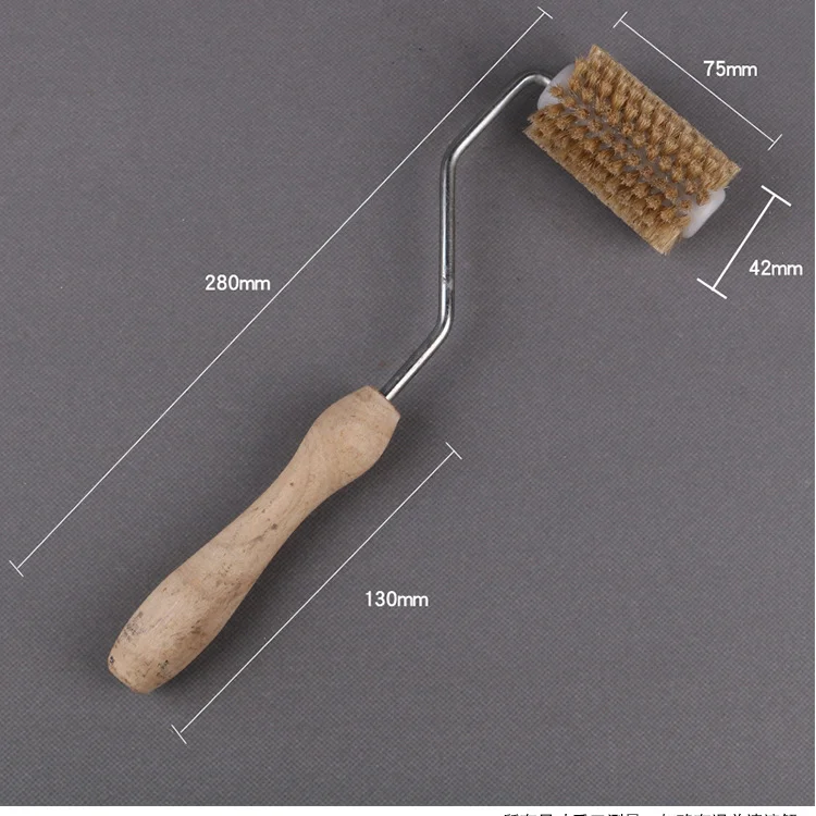 FRP special hand lay-up tool defoaming foaming cutting off roller bristle roller FRP Laminating Roller With plastic Handle