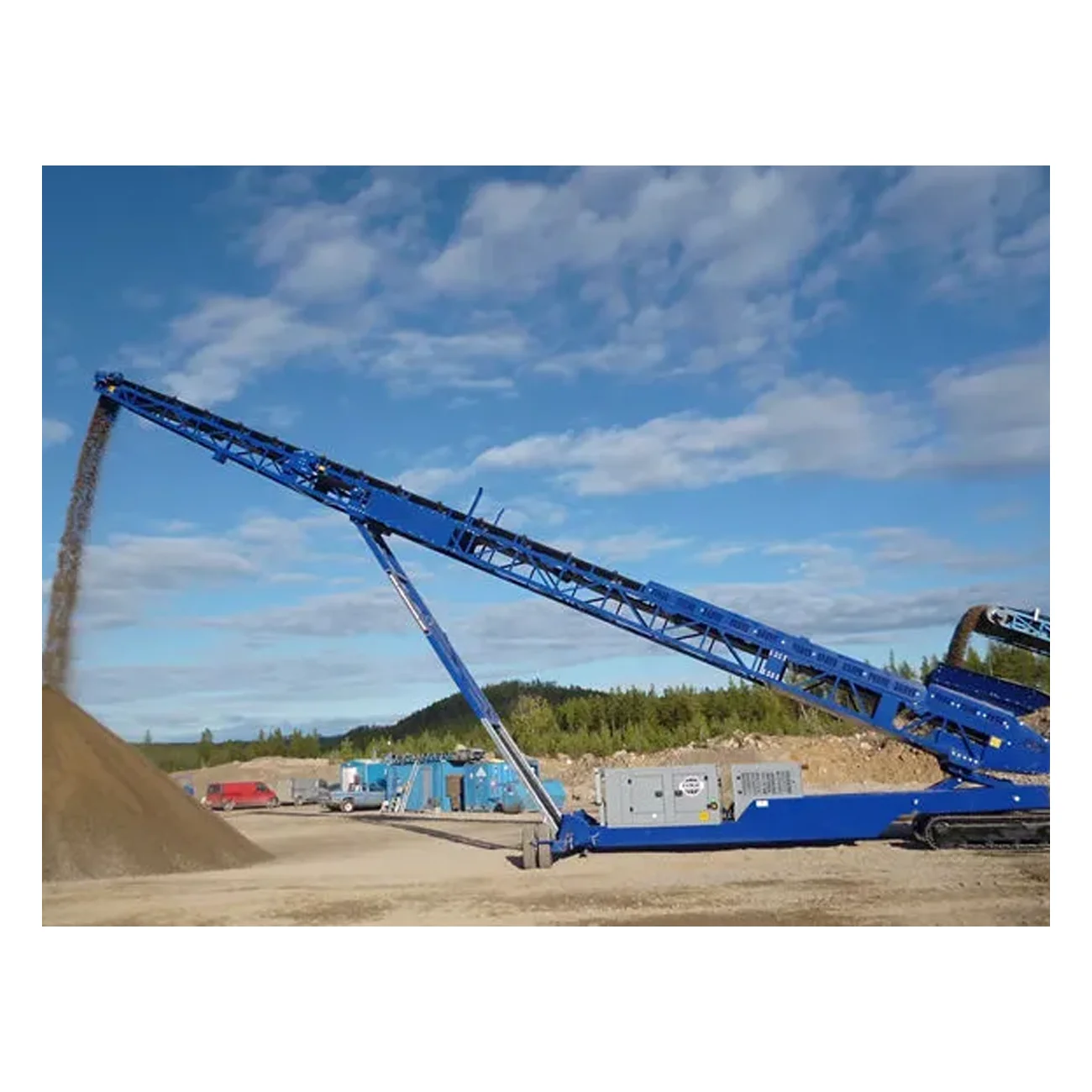 stockpilers & stackers  pile stacking  stacking belt conveyor  stacking conveyor  stacker conveyor design  pile stacker