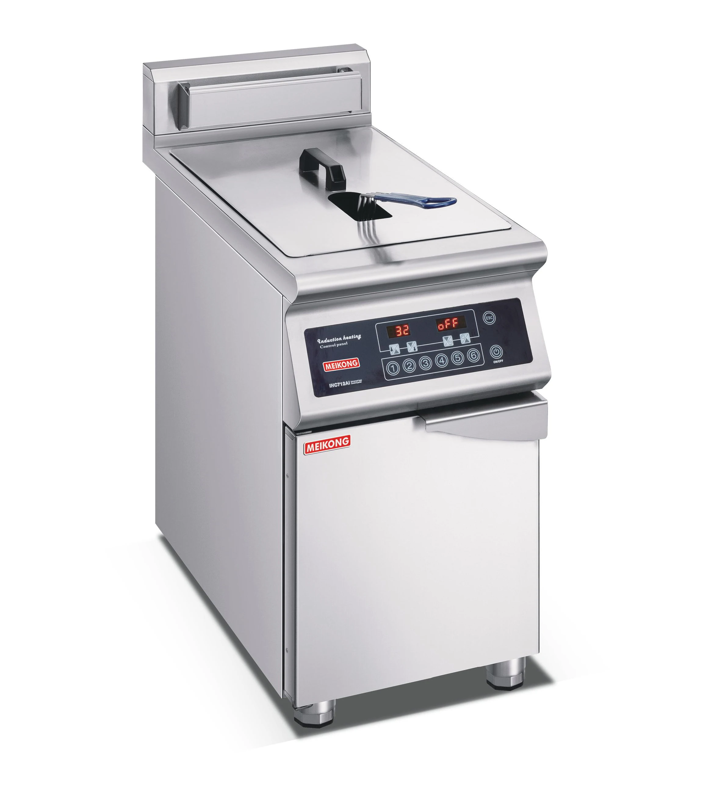 Comercial kitchen Electric Induction Deep Fryer  Single Tank  Deep Fryer  Heavy Work Table Top  Fryer Cooker