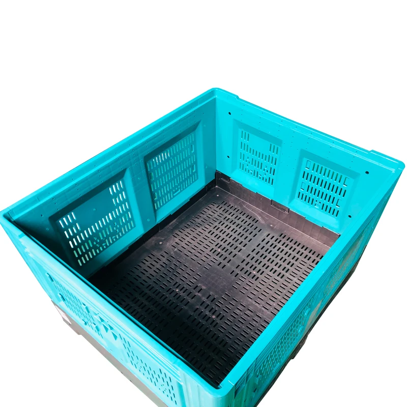 Heavy-duty agricultural mesh plastic pallet boxes Stackable plastic boxes bulk containers