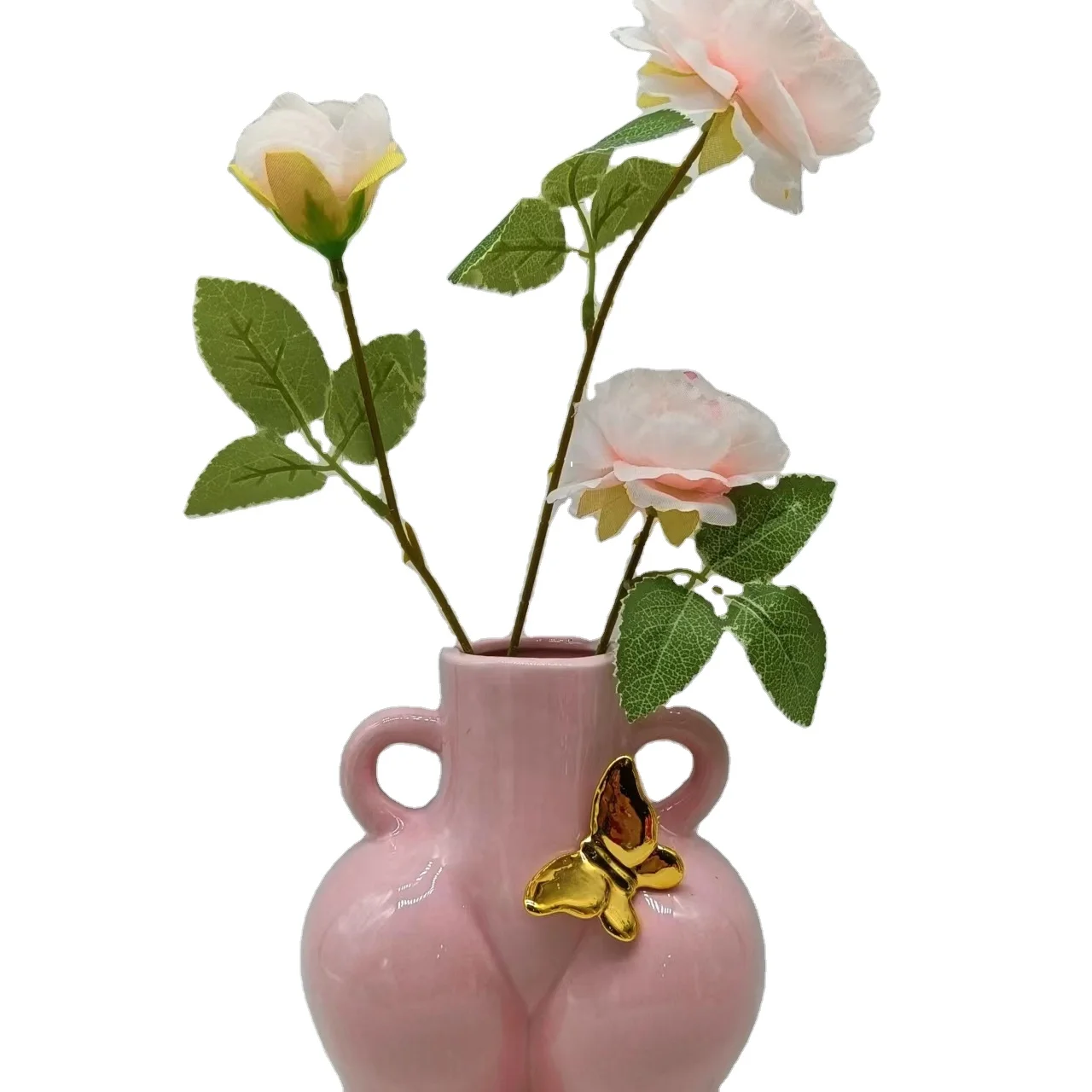 Customized Unique Design Modern White Vase Hotel Flower Vase Wedding