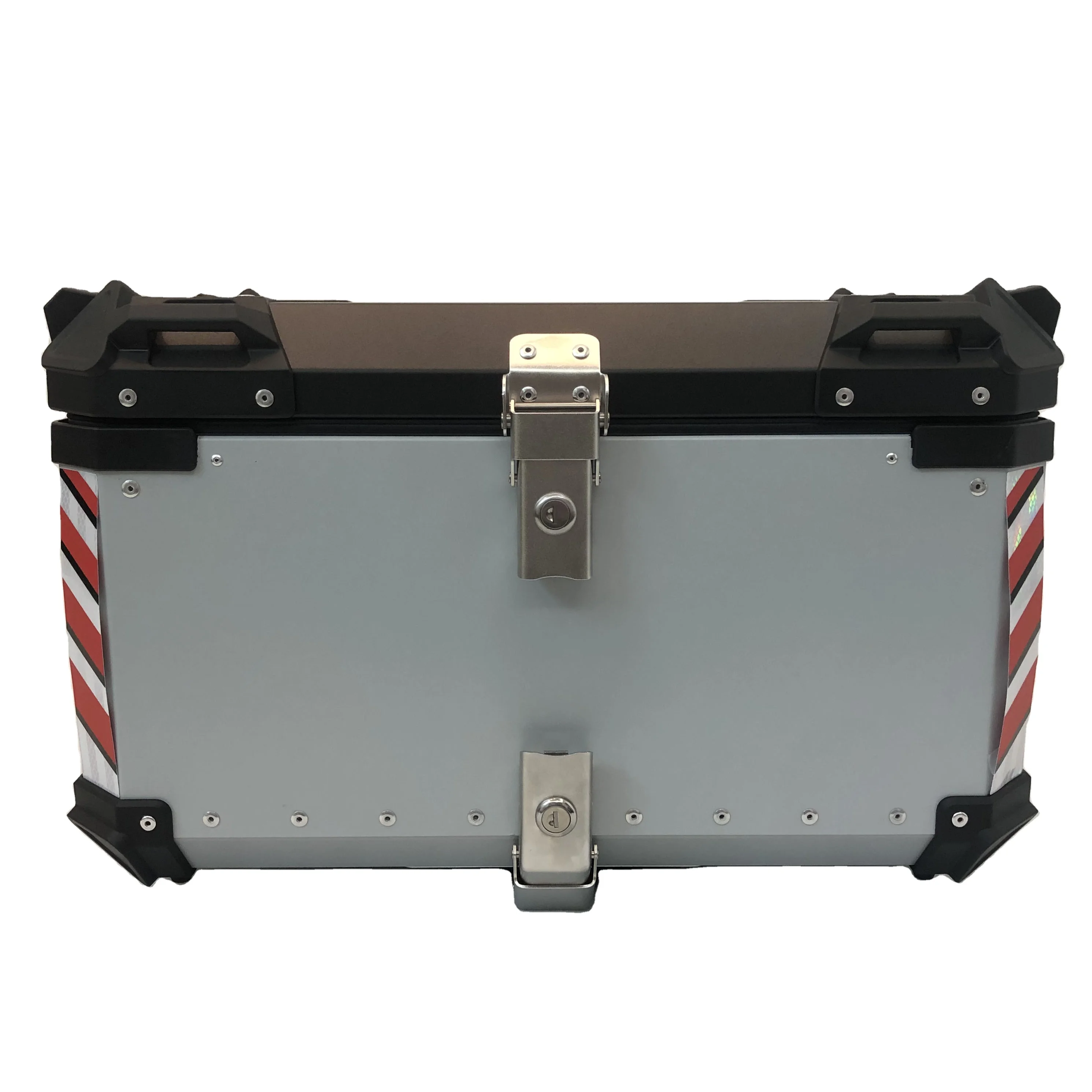 
65L Aluminum Alloy Motorcycle Top Box Rear Top Case Aluminum Motorcycle Tail boxes 