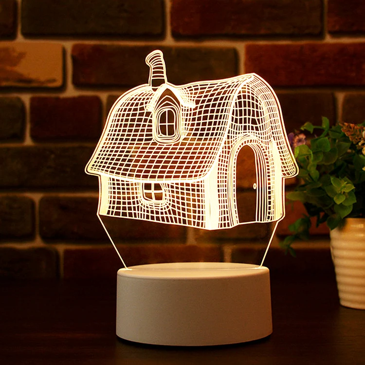 Wholesale 3d Effect Desk Lamp Kids Night Light Led Table With Switch Button