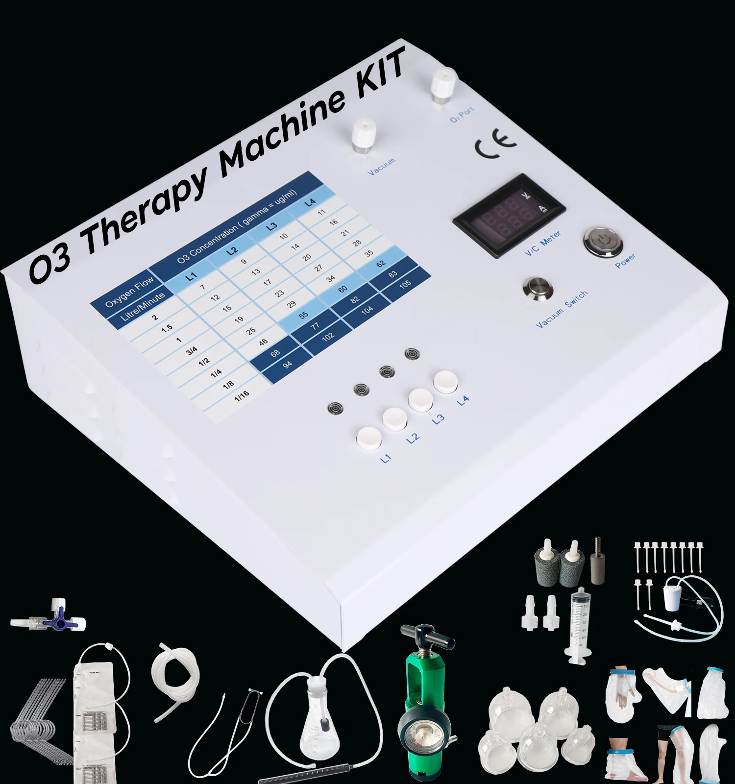 German Technology Vein Injection Ozone Therapy Machine In Blood 7-105ug/L