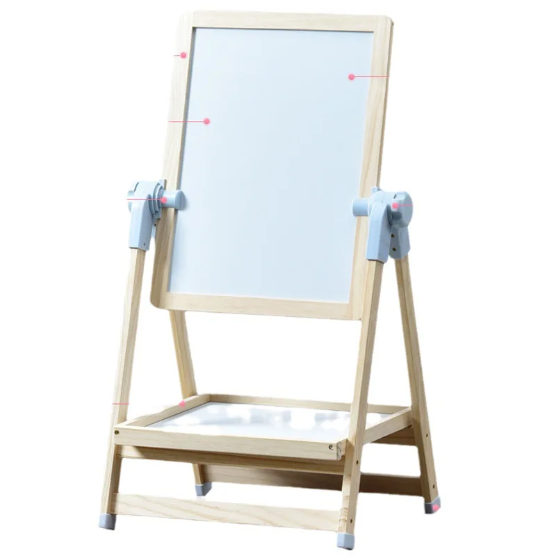 Wholesale Children Wooden Double-Sided Kids Easel with Storage -Ideal for Arts & Crafts Homeschooling Drawing
