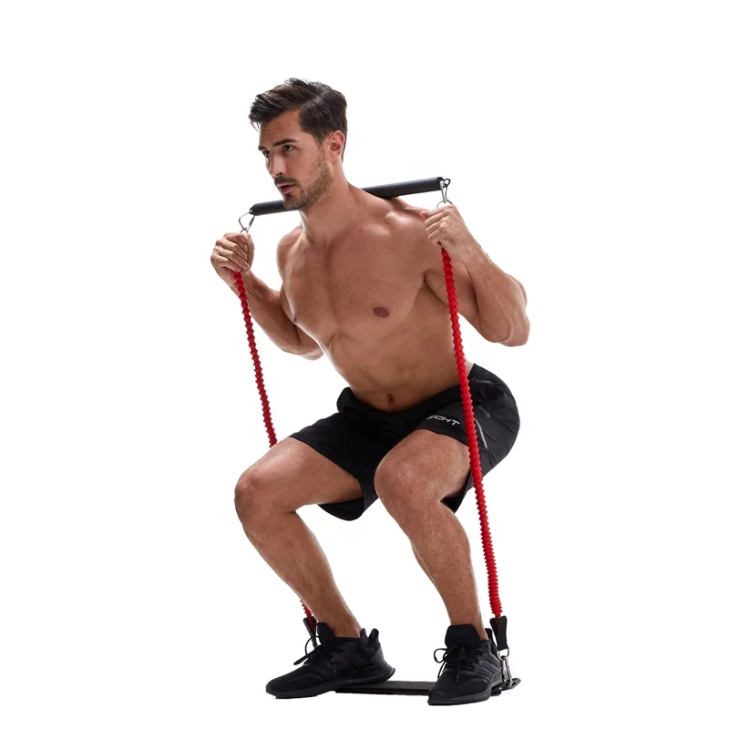 
Pilates Bar Kit Home Gym Fitness Portable Pilates Bar Kit With Resistance Band 