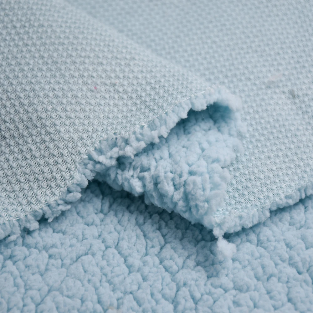 Wholesale 100% polyester soft Plush fabric faux fur Fabric Home textile faux fur pattern sherpa fleece fabric for garment /doll