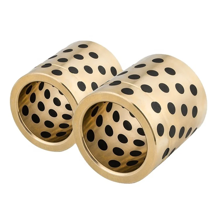 Wingold JDB Bronze With Non-liquid Lubricant Linear Graphite Copper Bearings From Copper Graphite Guide Bushing Factory