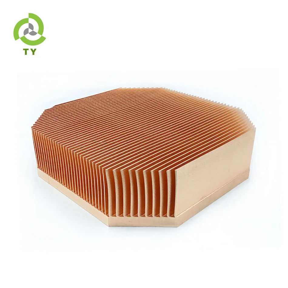 
 CPU Skived fin radiator Vehicle 15W 20W 30W 150W copper skived fin heatsink OEM/ODM  