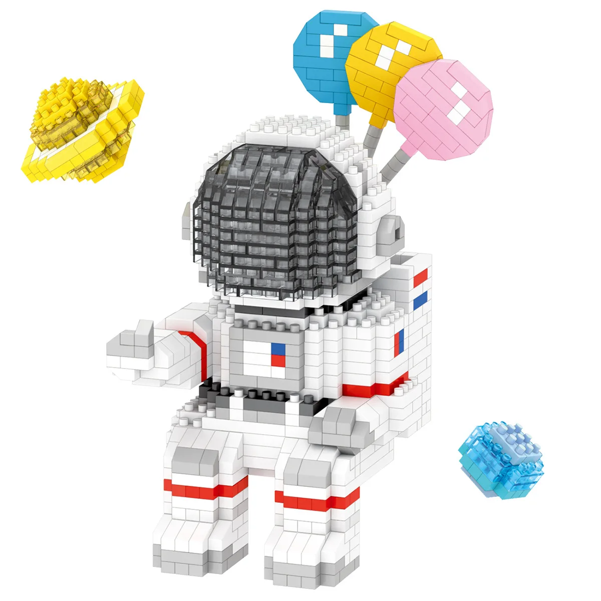 1100pcs earth Space Astronaut  rocket Brick Micro diamond Building Blocks educational toy for kids