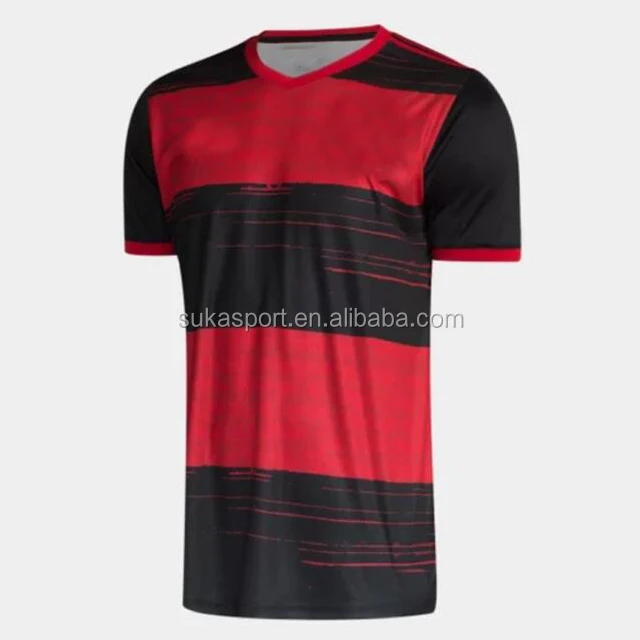 2020 camisa flamengo jersey home men new season Brazil club custom soccer jersey football shirt set