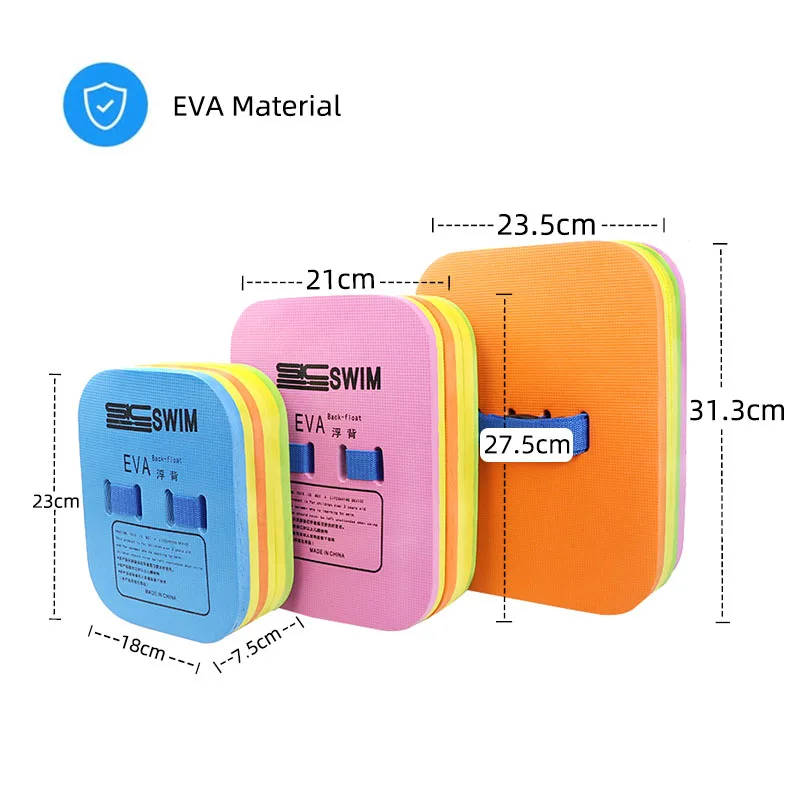 Custom Logo Water Gear Back Float Adjustable Swim Belts for Beginners Sport Pool Lesson Safety Belt Floats Swimming Equipment