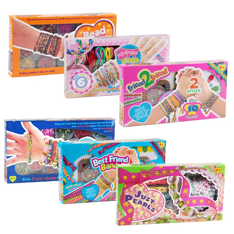 Friendship Bracelet Kit Make Your Own Beads Bracelet Jewelry Making Handmade Crafts Toys For Girls Toddlers Christmas Gifts
