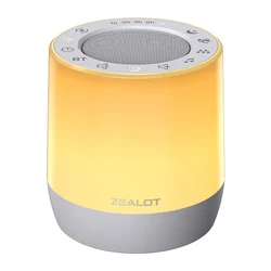 ZEALOT Z6 White Noise Machine Sleep Sound Machines with 6 Colors Night Lights with 16 Soothing Sounds Sleep Machine with 5 Timer