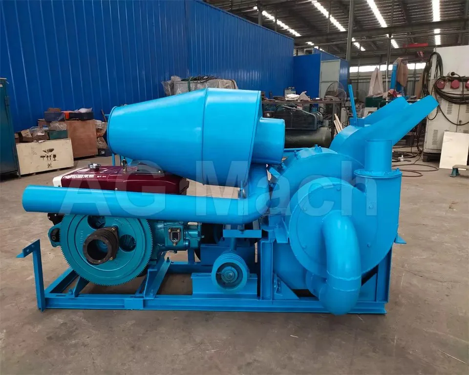Diesel 22HP Biomass Wood Crusher Wood Gringer Machine