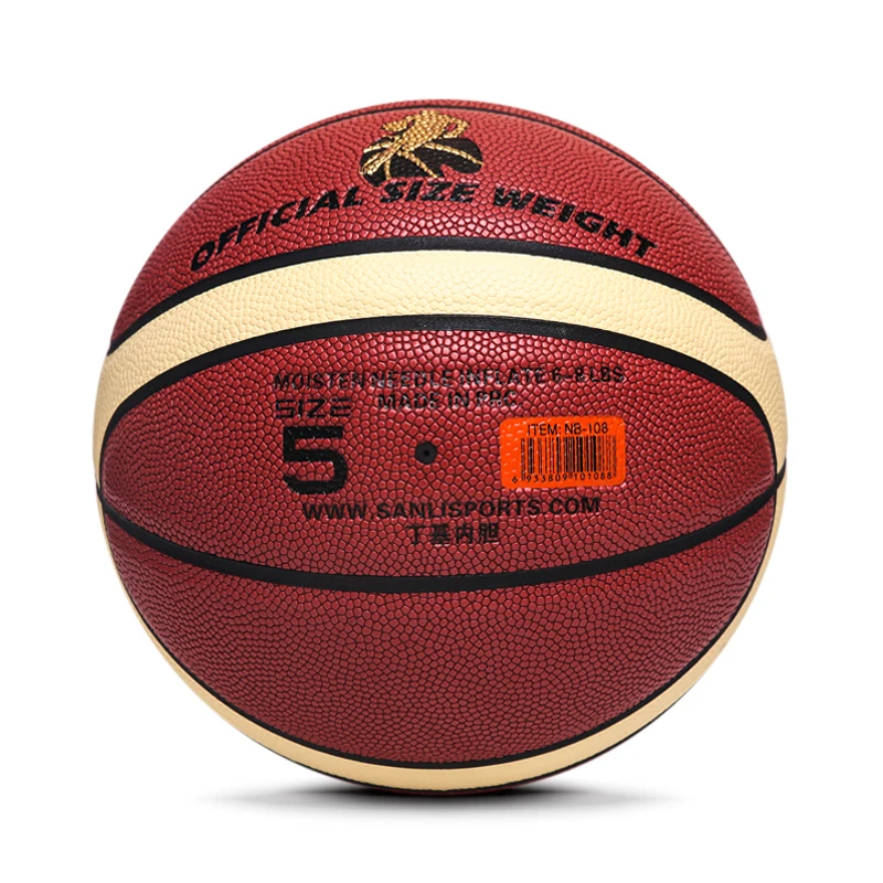 Indoor Outdoor Youth Basketball For Kids, Mini Soft PU PVC Foam Leather Basketball Ball Size 5 3 In Bulk
