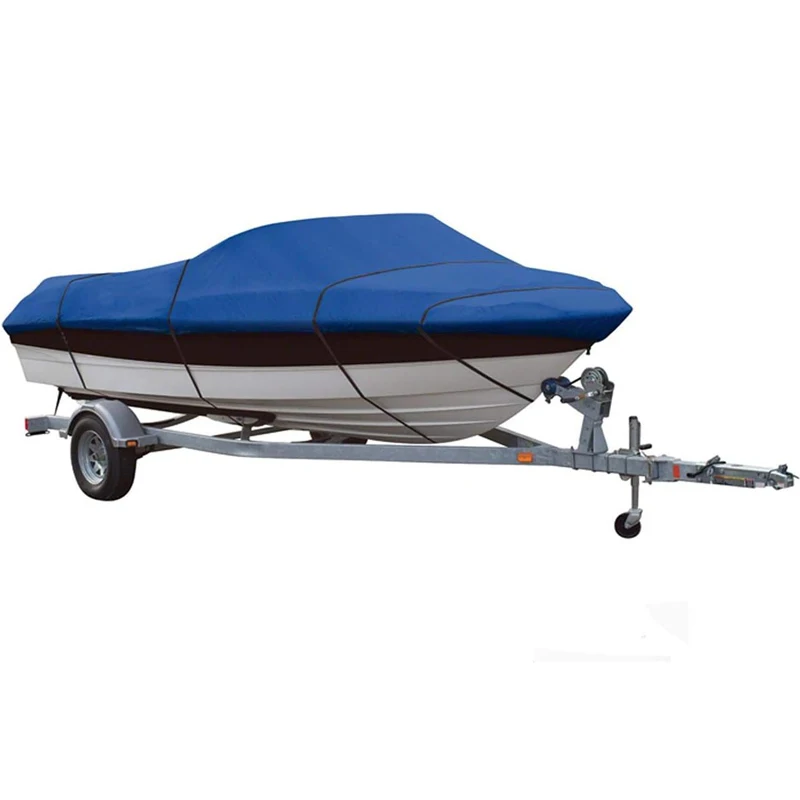 Heavy Duty Boat Cover 17-19ft Waterproof Trailerable Heavy Duty Marine Grade Bass Boat Cover