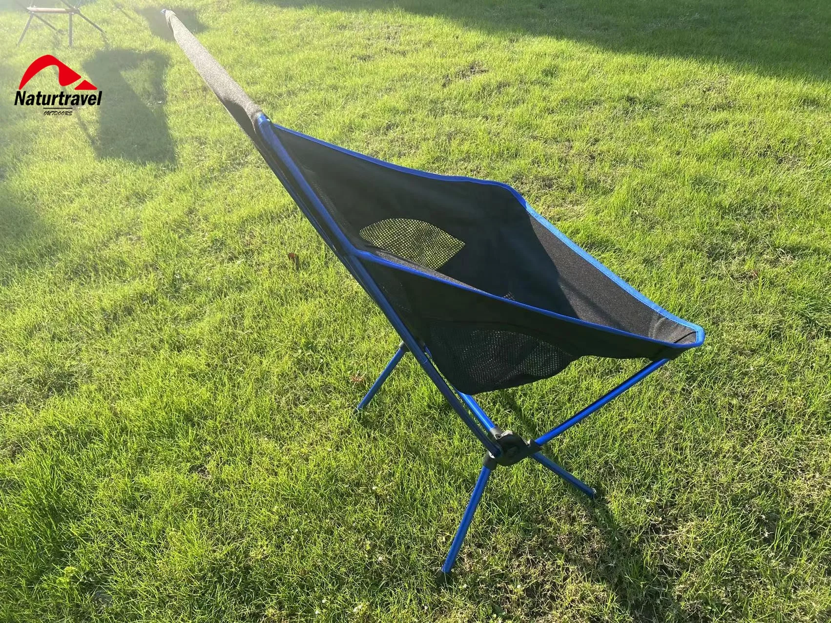 Naturtravel Customized Portable Folding Lightweight Aluminium Frame Moon Camping Chair