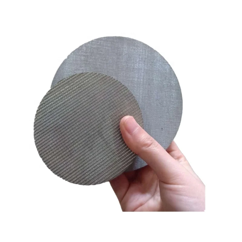 ss stainless steel sintered wire mesh filter of 10 micron plate disc