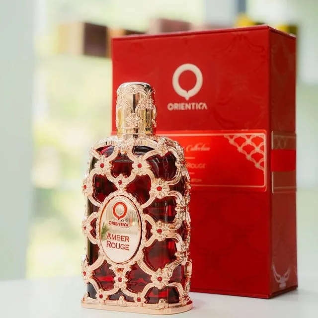 100ml Unisex Floral Perfume in Red Gold Bottle Royal Amber Rouge-an Orientica Arabic Brand Factory Wholesale for Women