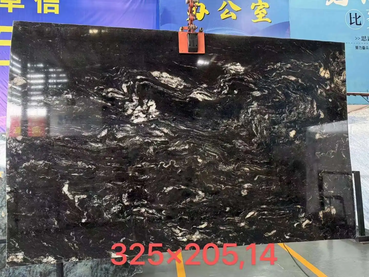 Luxury Modern Polished Gu cii Black Quartzite Stone Brazil Natural Cosmic Black Granite Vanity Top Kitchen Bathroom Big Slab