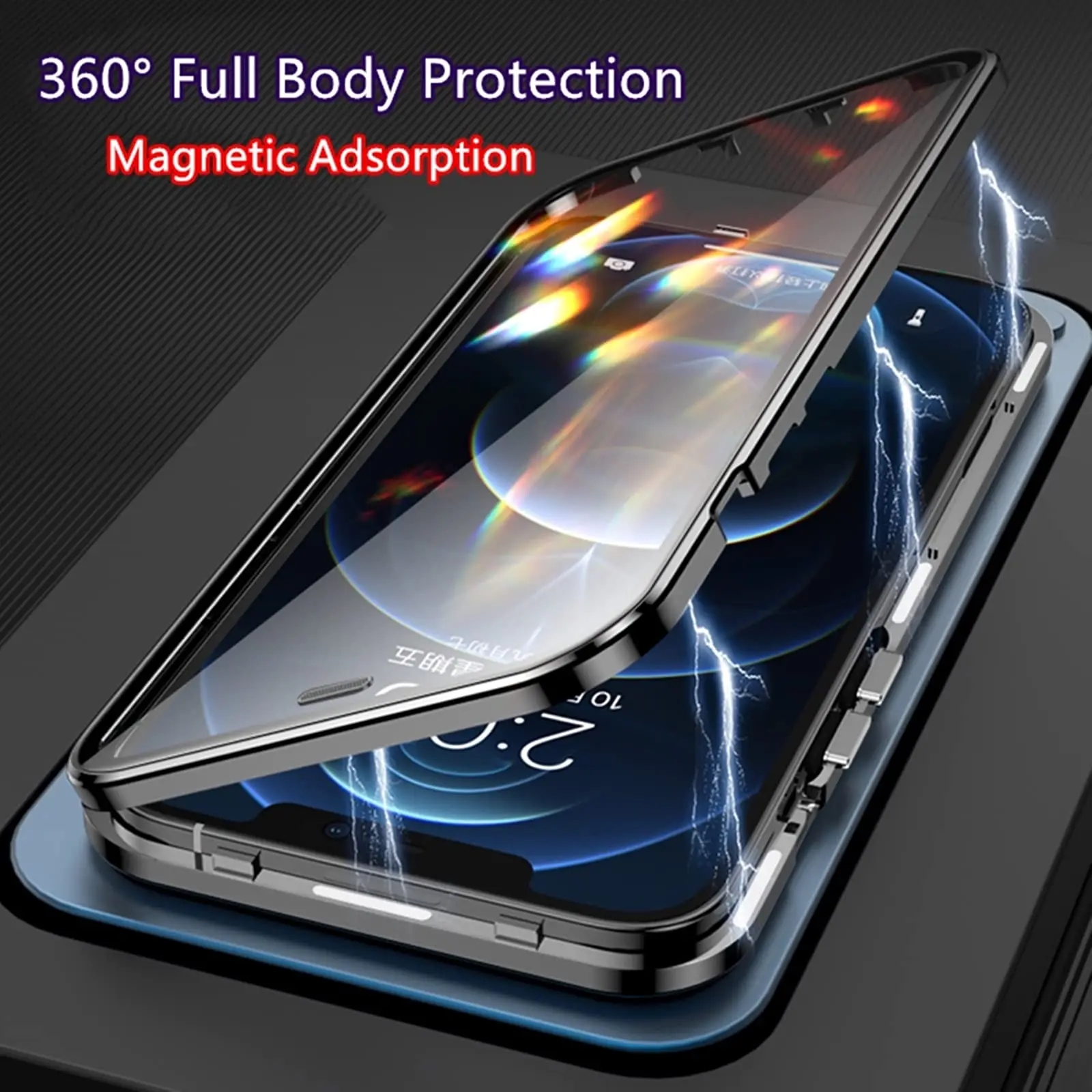 С Iphone 12 Pro Max Защитный Тонкий чехол Магнитный прозрачный сильные магниты для телефона Аксессуары мобильных телефонов T1 5