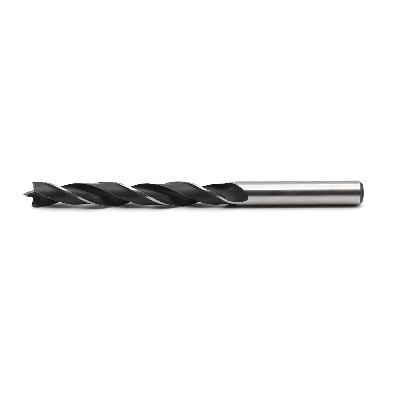 PEXMIENTAS manufacturer wood working drill High quality double groove round shank twist drill bit brad point drill bits