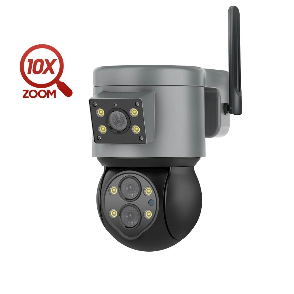 Factory 360 Custom Panoramic WiFi 4MP Camera Auto Tracking 10X Wifi Optical Zoom PTZ Mini Network Camera