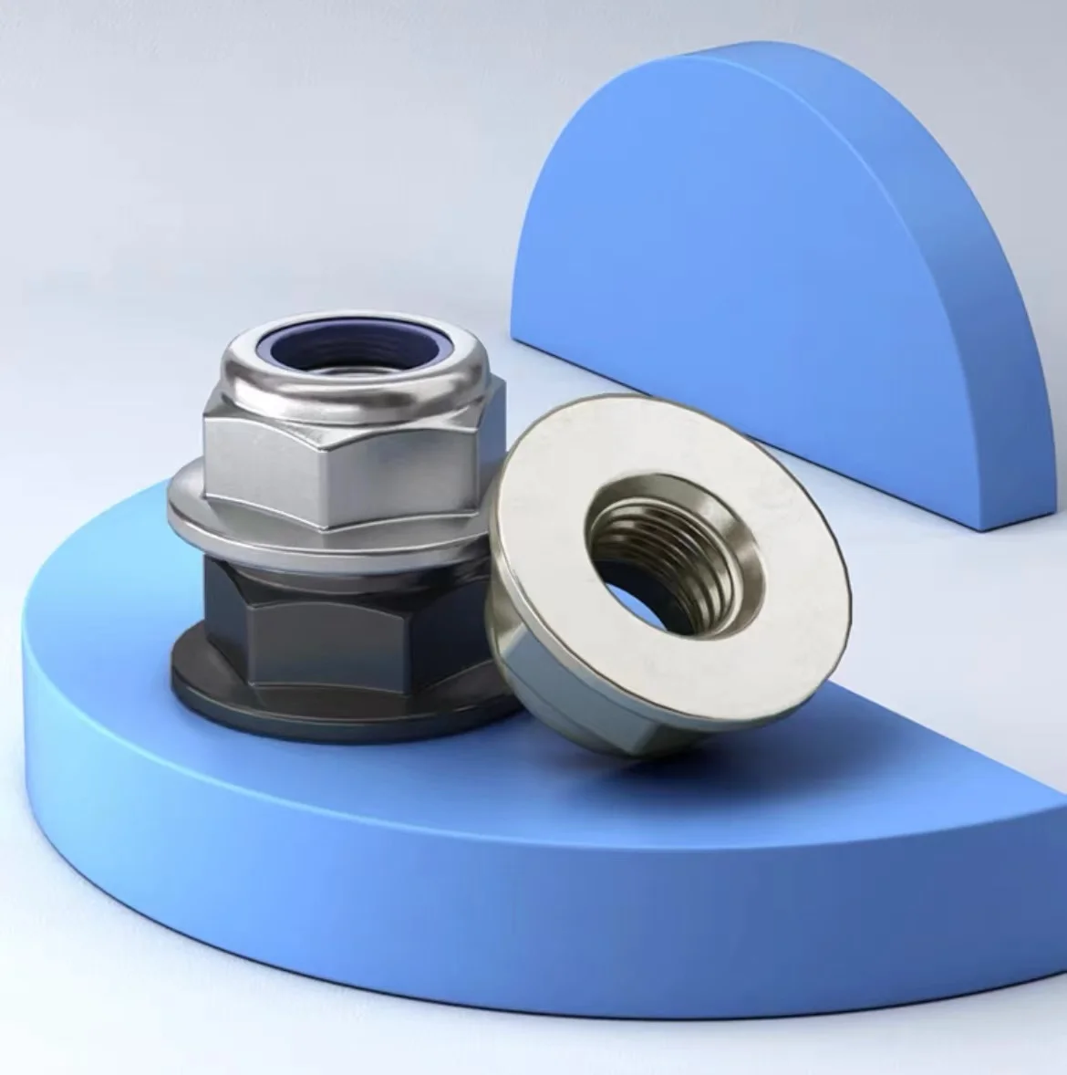 Fastener manufacturers from China directly sell hot-dip galvanized black oxidized flange nuts