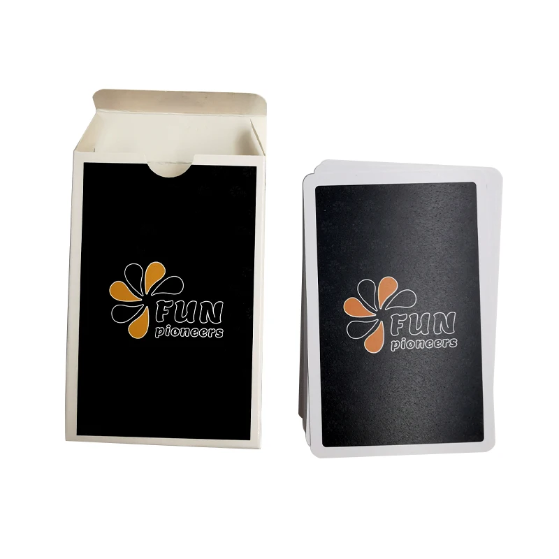 Custom logo Playing Cards Manufacturer Recycled Paper plastic PVC Adult Game Cards Casino Poker Tin Leather box for drink party