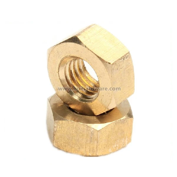 M8 M10 M12 M20 Brass Hex Nut DIN933 Copper Nut