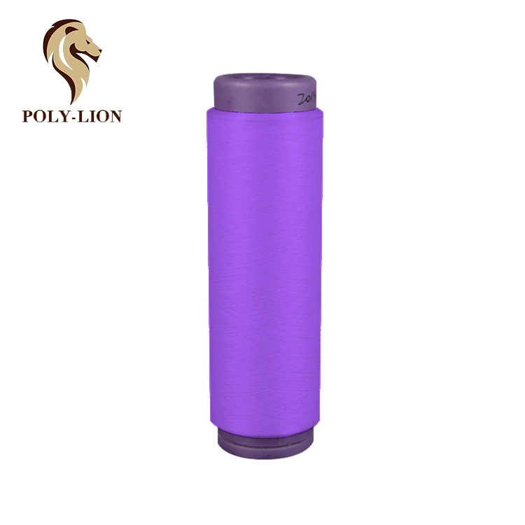 Экологически чистая переработанная полиэфирная пряжа для вязания носков acy 150D 48F с