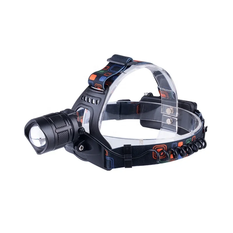 Zoom Headlamp Lightweight Rechargeable White High Power LED Head Light For Bikes