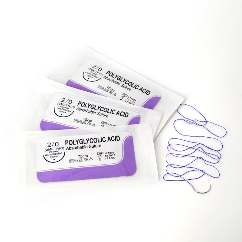 Absorbable Medical PGA PDO Surgical Suture Veterinary products for animals