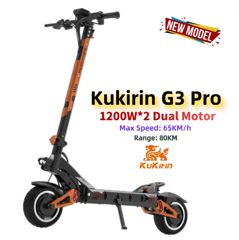 Kugookirin EU Kukirin G3 Pro 2023 Powerful China Mobility Moped 2000 W 60Km/H Water Cabin Electric Scooters For Heavy People