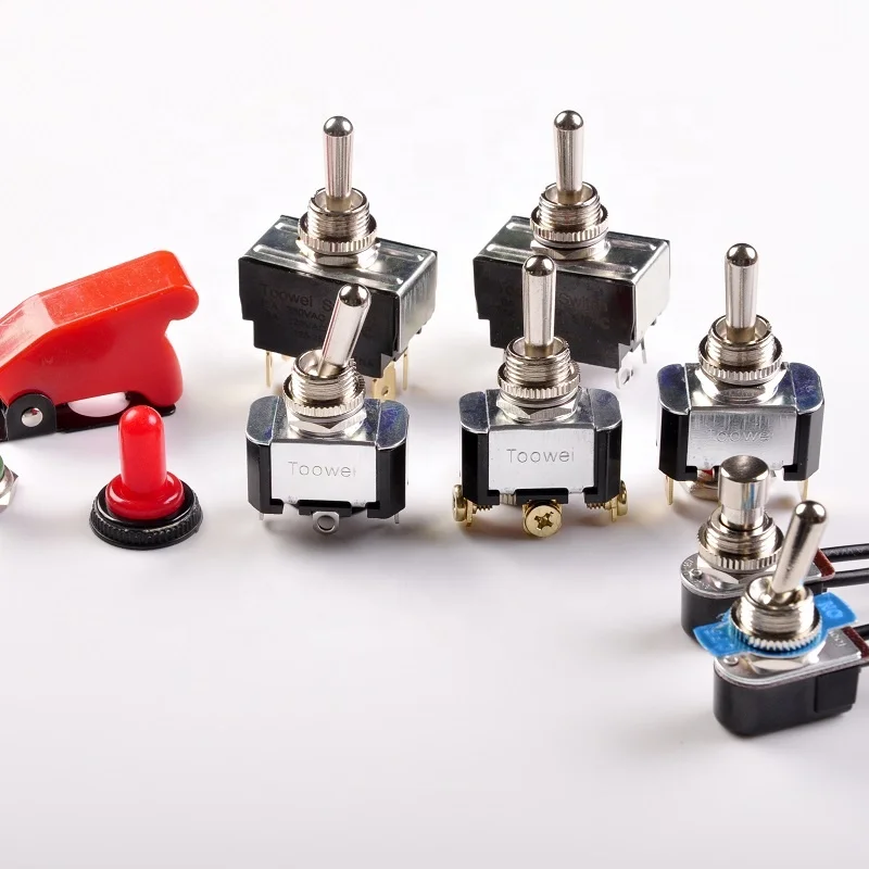 on off on toggle switch 6 pin single pole Waterproof 10A 250VAC T6023T Metal Toggle Switches for oven, coffee maker,stirrer