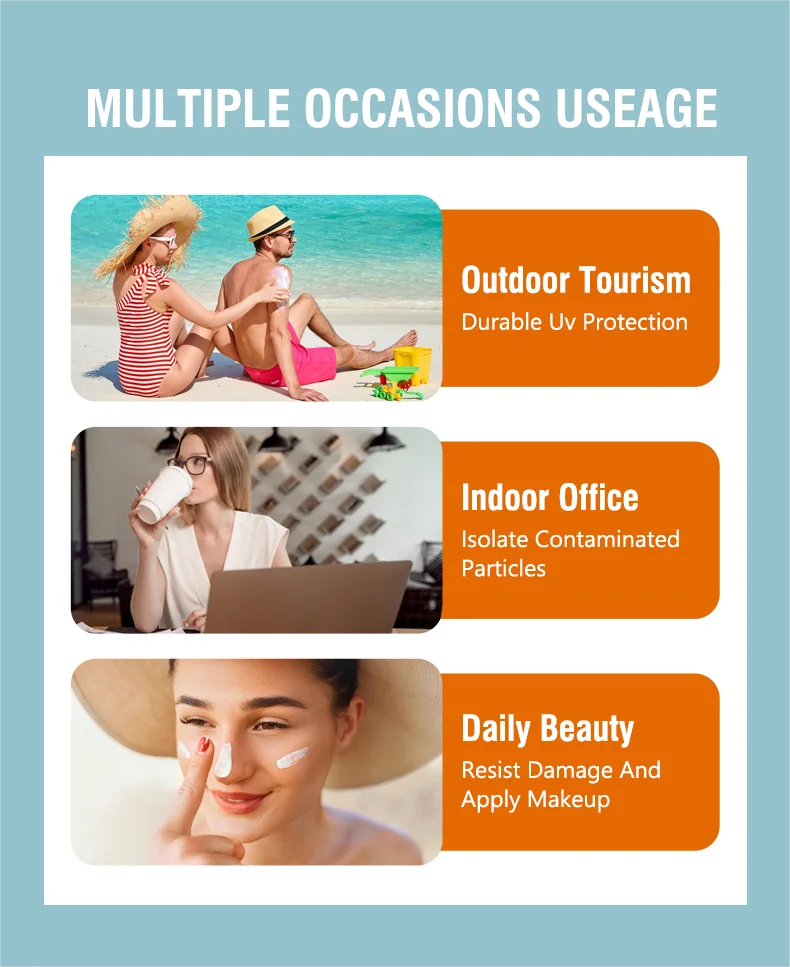 Private Label Wholesale Whitening Spf 50 Cream Protection UV Organic Mineral Sunscreen Lotion for Face Brighten