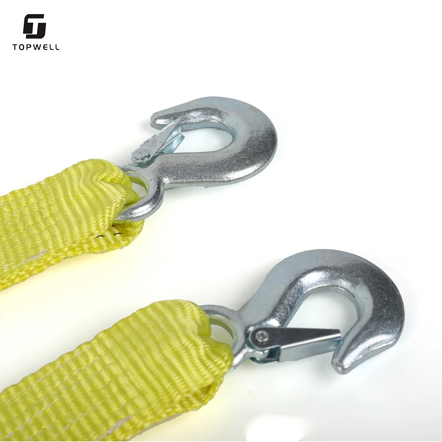 100% Polyester Made Snatch Towing Strap With Eye Hook Towing Winch Straps Rope Safe Hook Universal Tow Strap