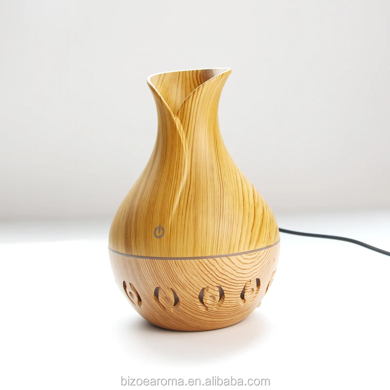 New fashion130ml Wood Grain Micro porous car color changing LED light USB air stick Humidifier