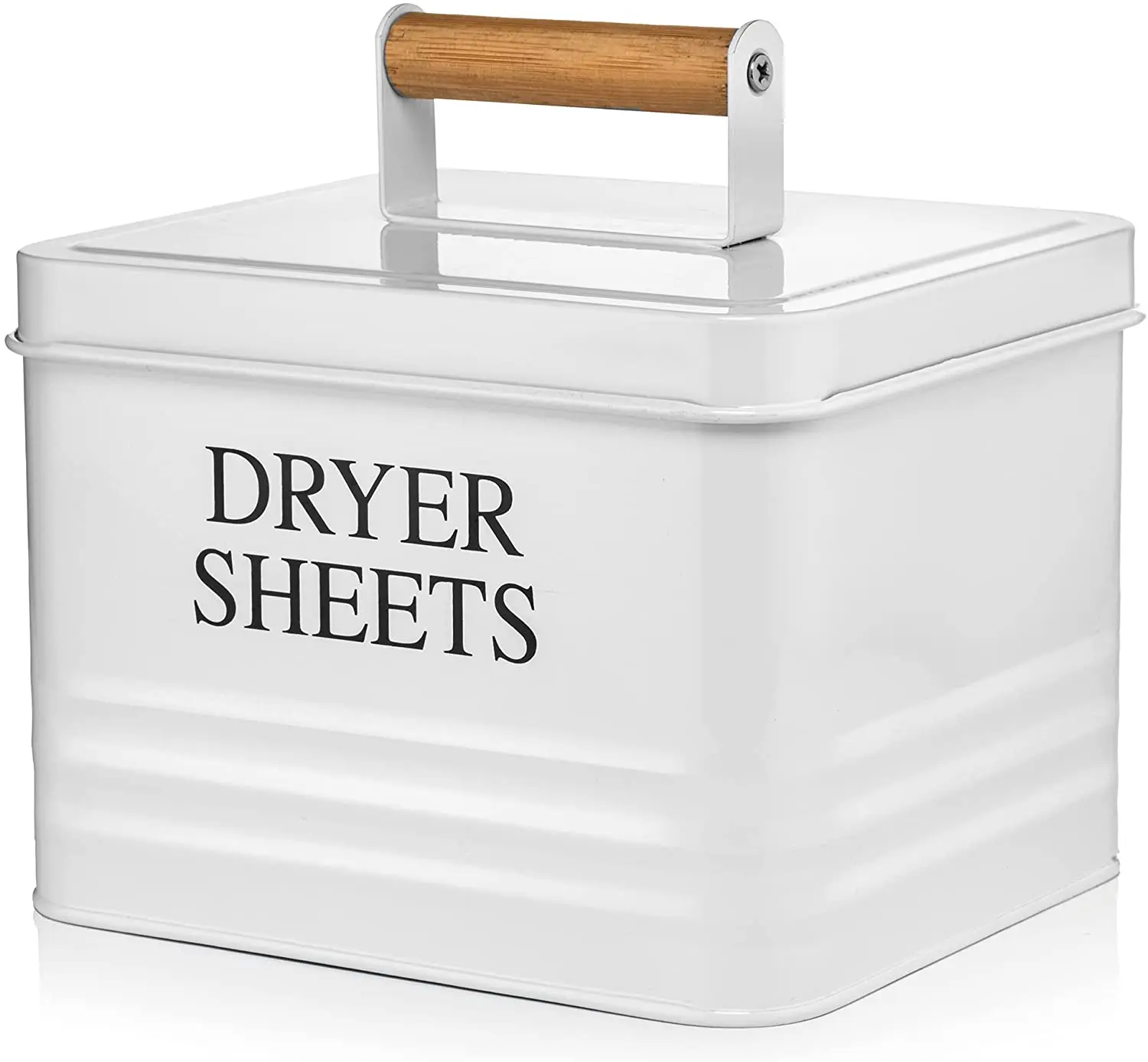 BX dryer sheet holder with lid dryer sheets container box for laundry room oganization and storage