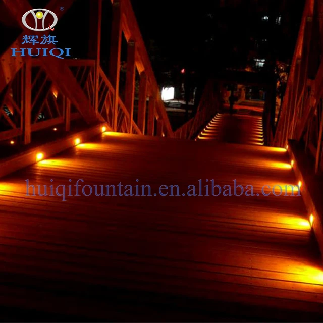 
HUIQI aquarium factory direct low price IP68 stainless steel underground light optional RGB 