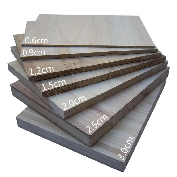 good price china paulownia wood timber supplier 9Mm Paulownia Joint Board Breaking Taekwondo Wood Board