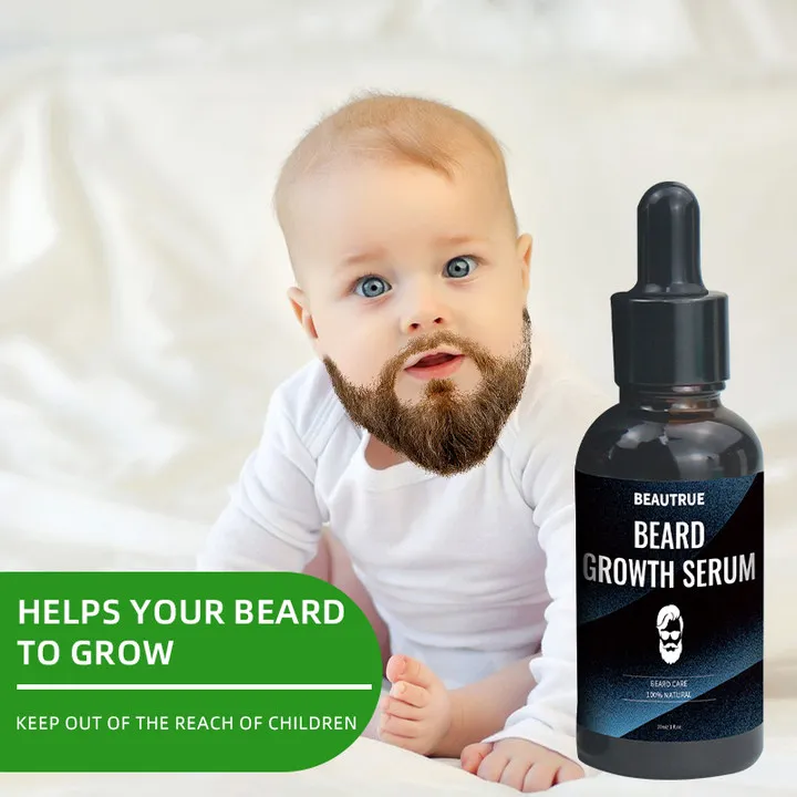 Hot Sales Organic Men Hemp Beard Oil Customized Low MOQ Balm Comb Brush Best Beard Growth Oil Kit