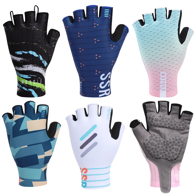 Mcycle High Quality Sports Gloves Anti-Slip Half Finger Bicycle Motorcycle Gym Gloves Gel Padded Shock-Absorbing Cycling Gloves