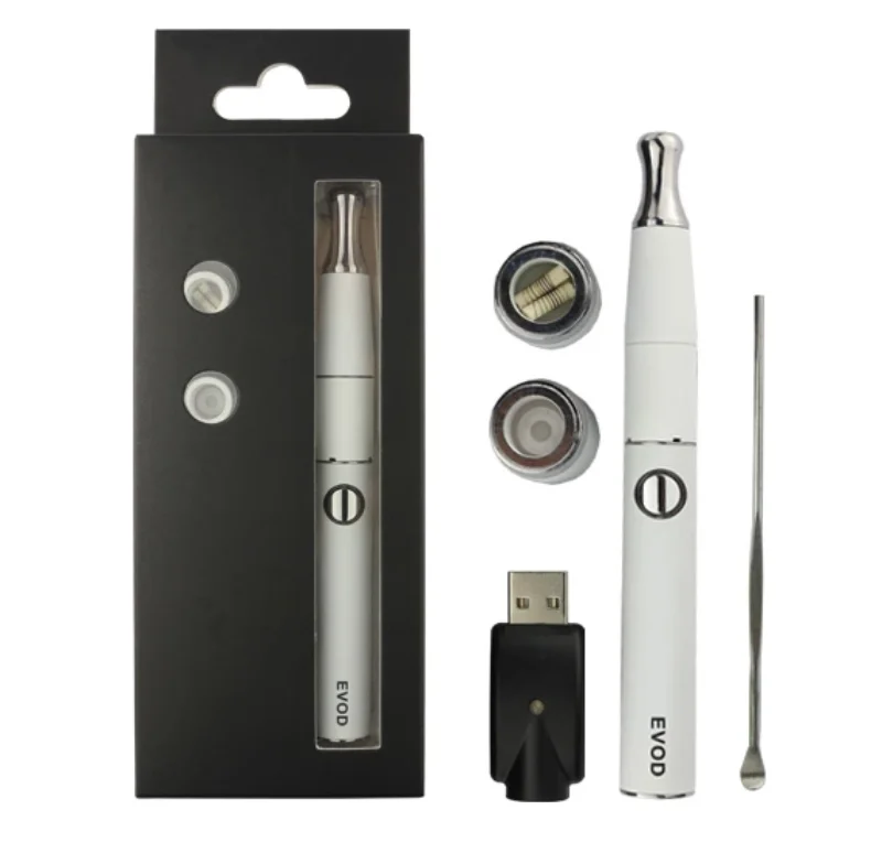 510 Wax Oil Vape Pen eGo 650mah Battery Dry Herb Vaporizer eCig Donut Atomizer Glass Coil Replacement