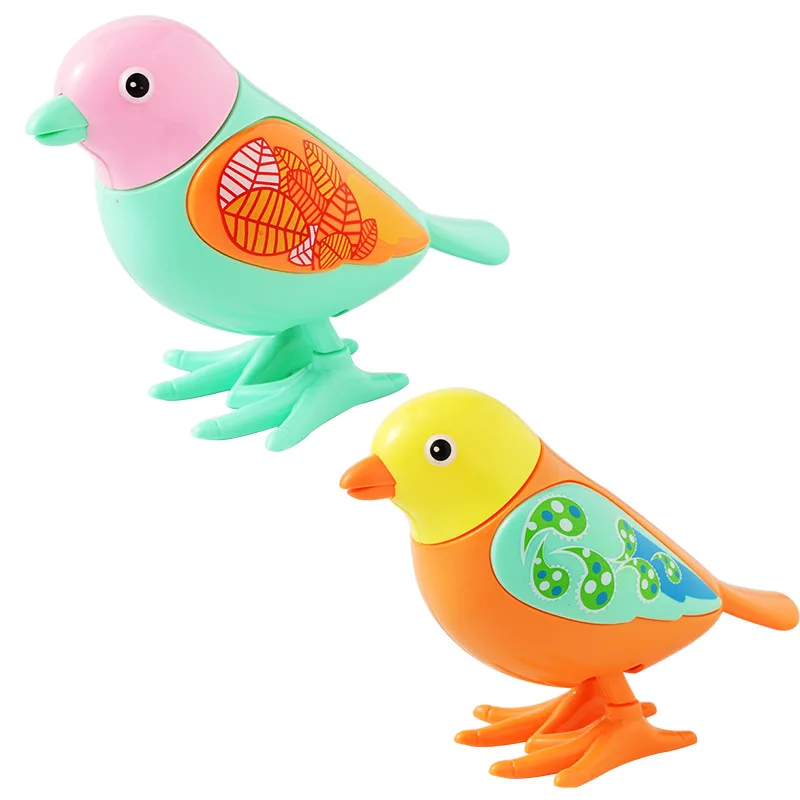
Plastic Bird Wind Up Toys Sparrow Cute Little Clockwork Spring bird Animal Toy for Kids 