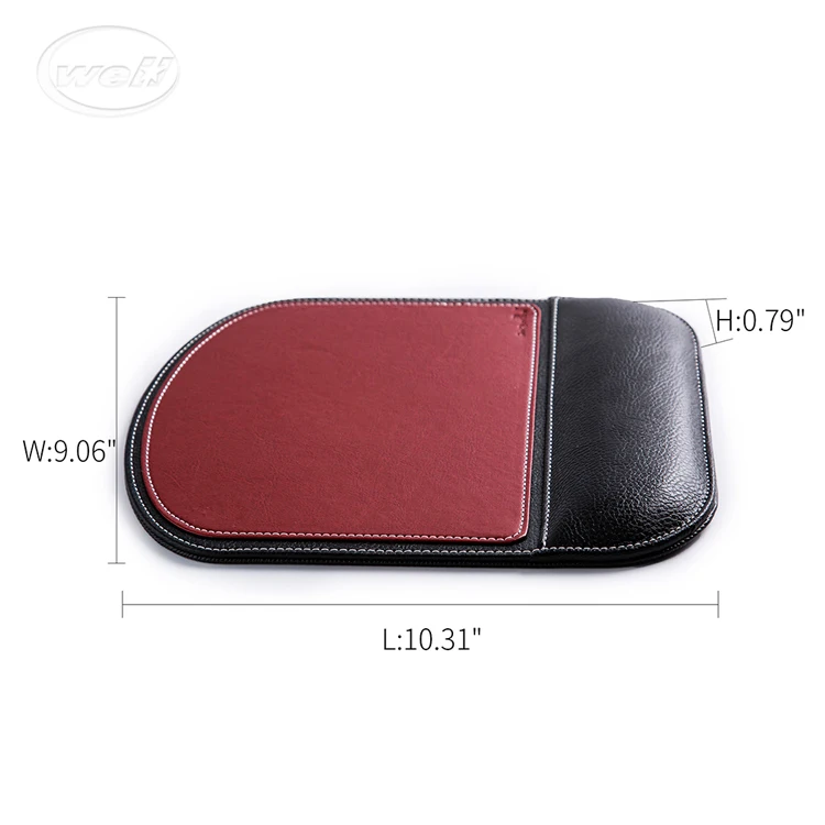 New mouse pad wholesale computer desk pad wrist keyboard pad office simple and dirty solid color leather wrist rest